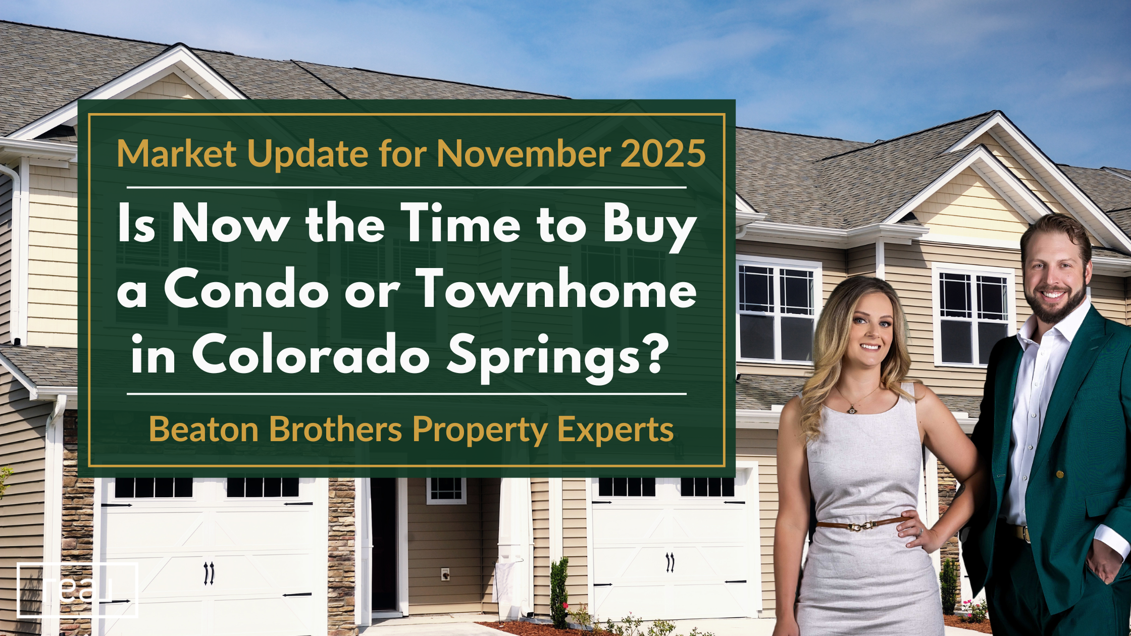 Colorado Springs condo and townhome market update for November 2025 focusing on pricing trends, buyer opportunities, and affordability insights.