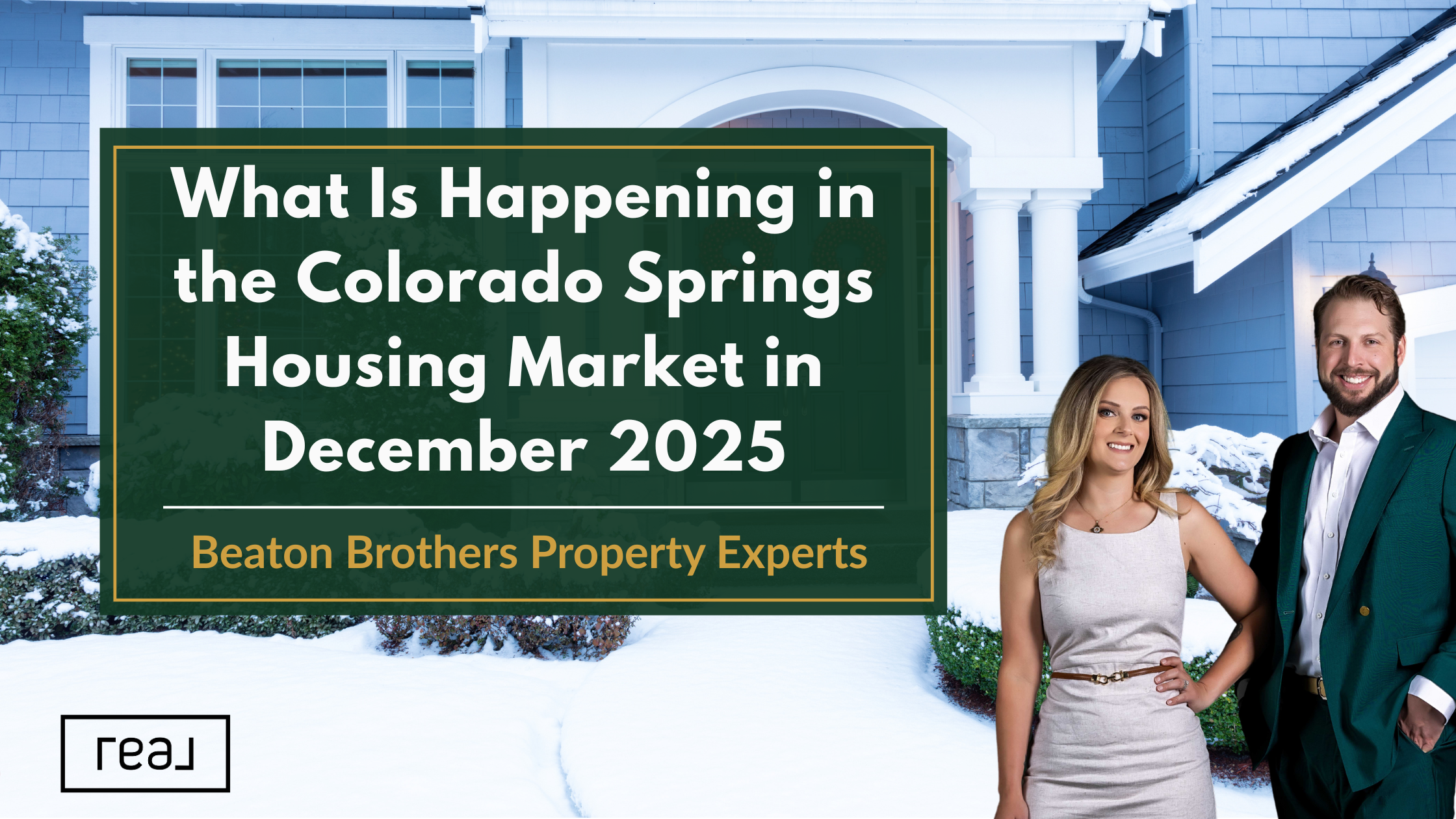 Colorado Springs housing market December 2025 update showing key trends in inventory, pricing, and buyer demand.