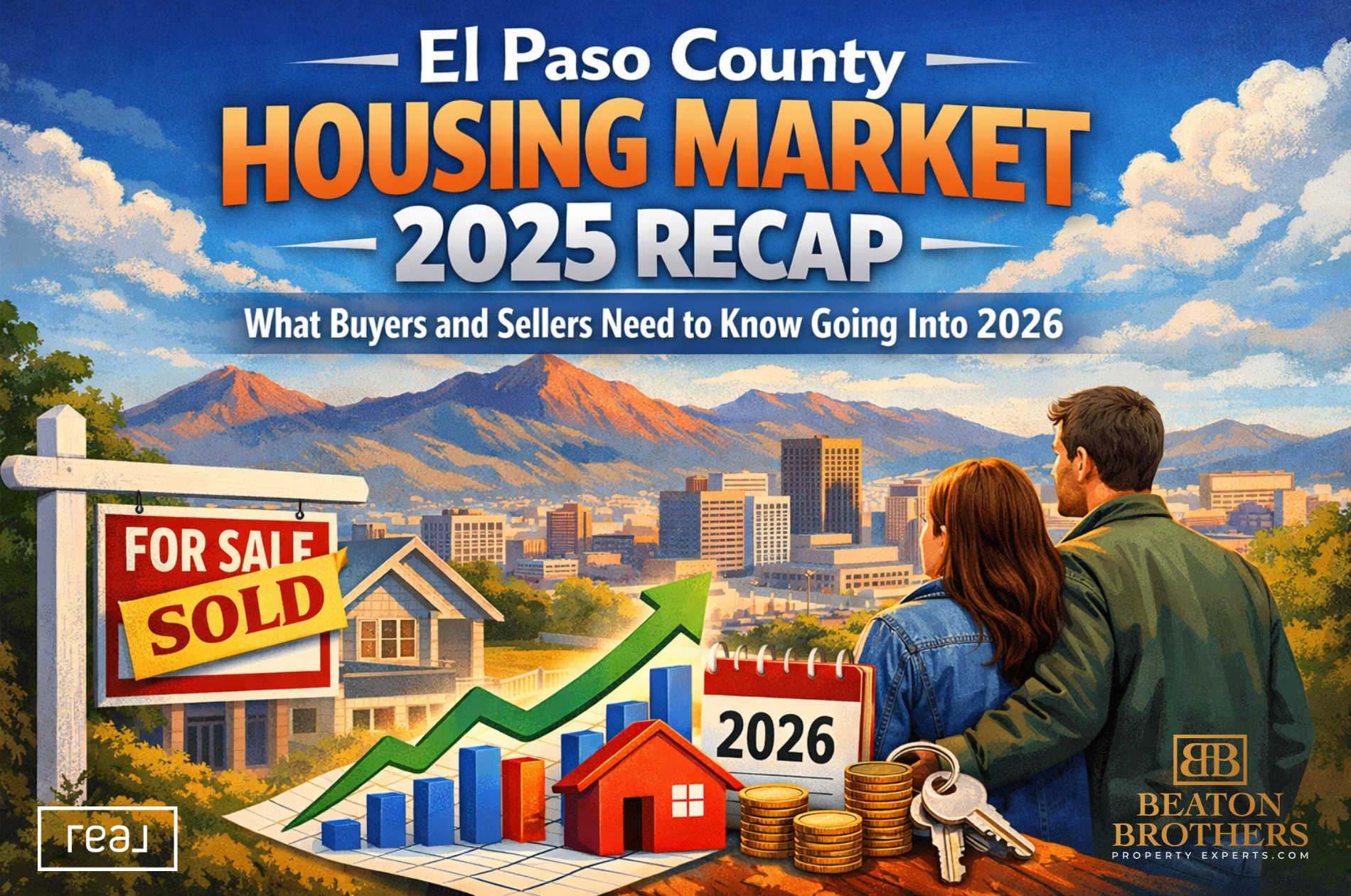 El Paso County housing market 2025 recap showing home prices, inventory trends, and buyer and seller outlook going into 2026