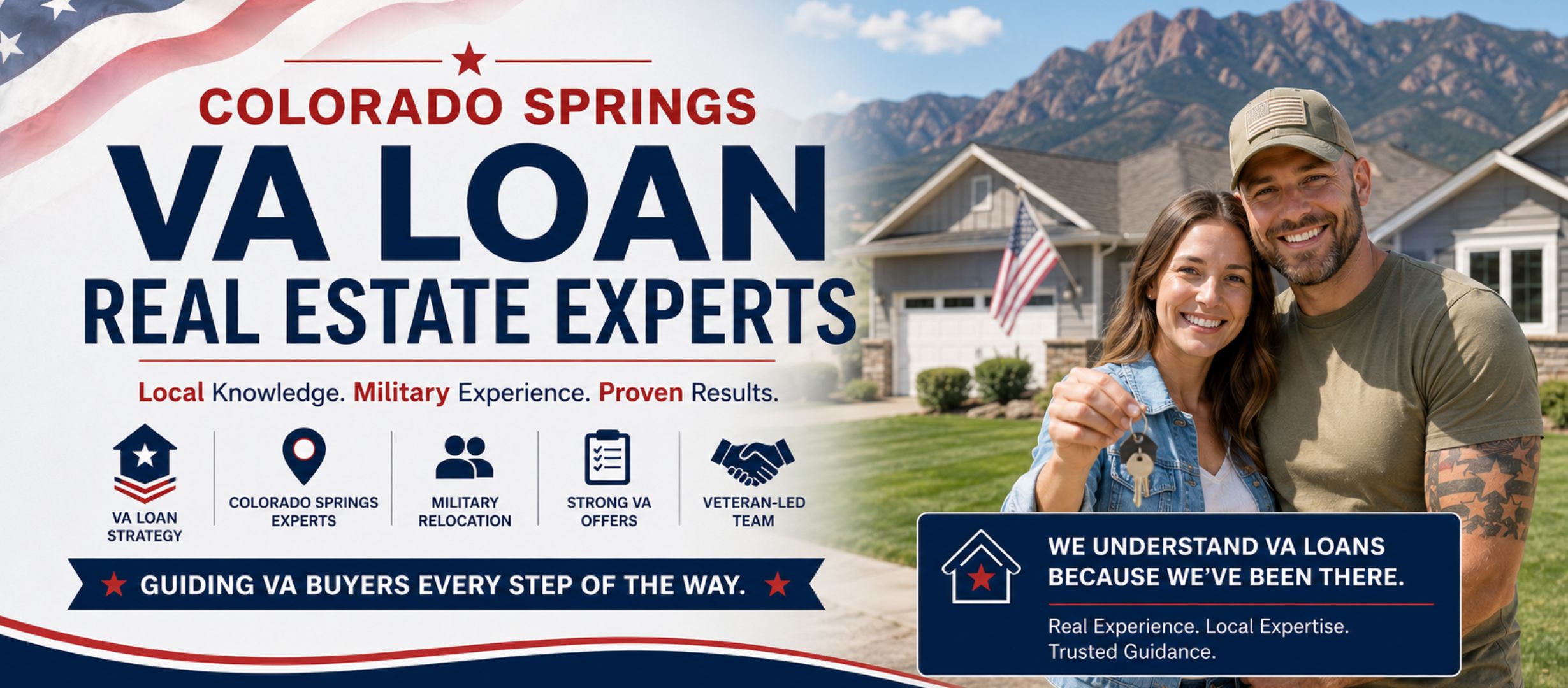 Colorado Springs VA loan real estate experts helping military home buyers purchase a home